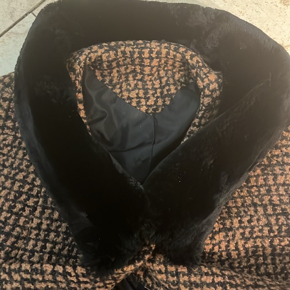 Vintage Stanley Nelson Car Coat Fur Accented Evening Coat 60’s - Picture 6 of 9